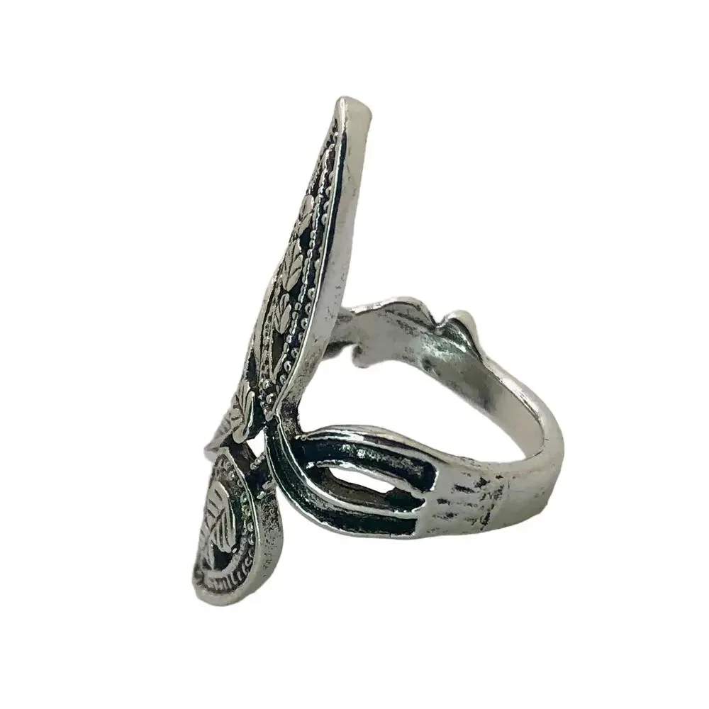 Silver Boho Ring - Size 6